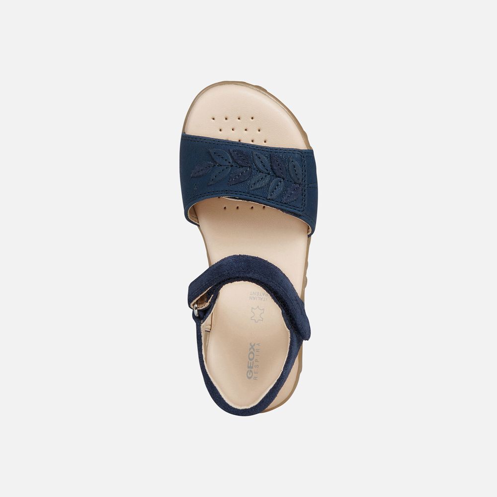 Sandales Geox Haiti - Bleu Marine - Fille 037129-QNK